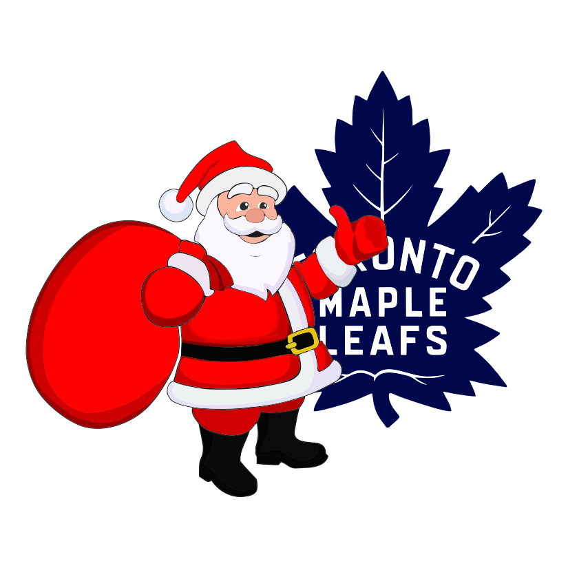 Toronto Maple Leafs Santa Claus Logo vinyl decal